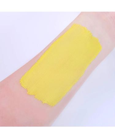 Face & Body Makeup Pro Kit | Bright Yellow | 36g | Professional Colour Paint Cake Pots for Face Painting | Ideal for Kids & Adults | Halloween Festivals - Buy Online on GoSupps.com