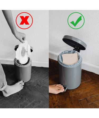 Sadocom 100 Women's Hygiene Disposal Bags - Lockable Odor Inhibiting Tampon Disposal Bags (Apricot) | Eco-Friendly & Convenient - Buy Online on GoSupps.com