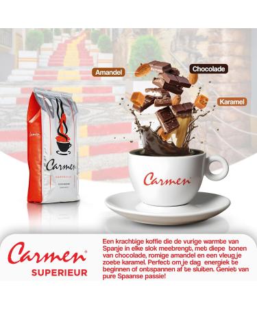  Carmen Carmen Premium Coffee Beans 100% Arabica 1 kg - Buy Online on GoSupps.com