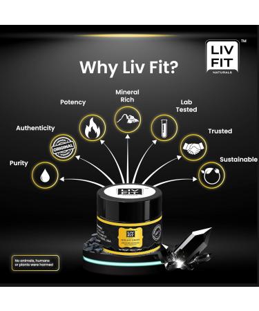 Liv Fit Himalayan Shilajit Resin | 30g (100 Servings) | 100% Pure | Lab-Tested for Purity | Dietary Supplement - Buy Online on GoSupps.com