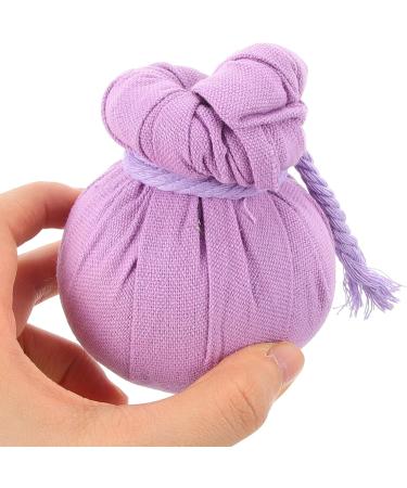 Minkissy Thai Massage Balls - 2PC Wormwood Heating Aroma Spa Compress | Moxa Bag for Athletes | 8.5x6.5cm Purple - Buy Online on GoSupps.com