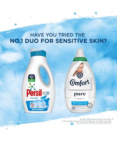 Persil Non Bio Washing Powder XXXL Family Pack 100% recyclable pack for stain removal that's gentle next to sensitive skin 130 Wash 6.5 kg - Buy Online on GoSupps.com