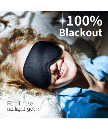 3D Contoured Blackout Sleeping Mask - Eye Comfort for Lash Extensions Travel & Meditation - No Pressure Blindfold - Star Design for Men & Women - Buy Online on GoSupps.com