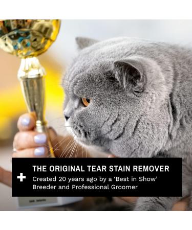 Eye Envy Cat Tear Stain Remover Starter Kit with ProPowder Brush | Solution for Stain Removal and Prevention | Includes Applicator Pads and Small Brush | Lasts 30-45 Days - Buy Online on GoSupps.com