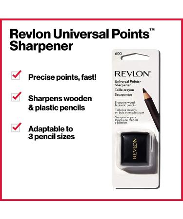 Revlon Makeup Sharpener for Eyeliner, Lip Liner, and More - Universal Dual Sharpener - Buy Online on GoSupps.com