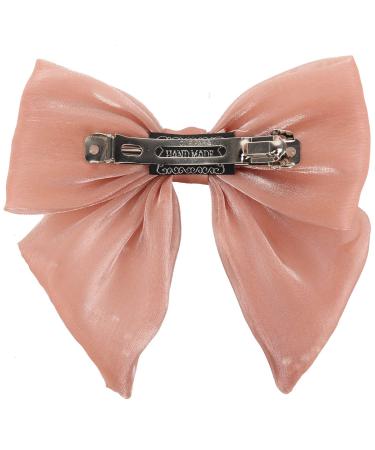 Buy Handmade Big Bow Hair Clips - Pleated Shiny Large Metal Crocodile Clips (8pcs) for International Shipping - Buy Online on GoSupps.com