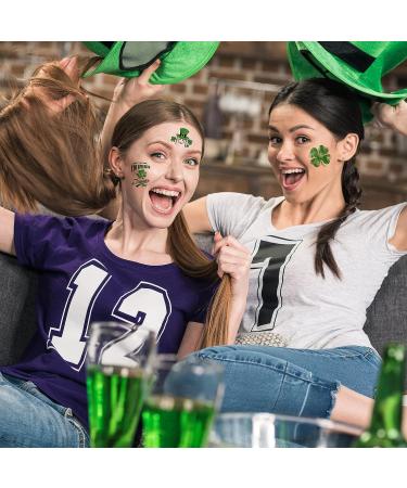 Zomme 192 PCS St. Patrick's Day Tattoos - Shamrock & Lucky Clover Temporary Tattoos for Party Favors - Buy Online on GoSupps.com