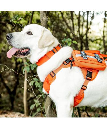 OneTigris Orange Dog Collar with Metal Buckle for Medium Dogs - Durable & Stylish Pet Accessory - Buy Online on GoSupps.com
