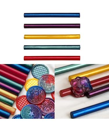 Scudgood 5-Part Adhesive Pistol Wax Stick Set | Premium Wax Seal Pens for Wedding Invitations Cards & Envelopes - Best for DIY Decoration - Buy Online on GoSupps.com