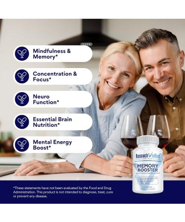 Research Verified Memory Booster - Nootropic Supplement - Enhance Cognition and Memory - Lion s Mane, Ginkgo Biloba, BioPerine - 60 Capsules - Non-GMO - Made in The USA 1 - Buy Online on GoSupps.com