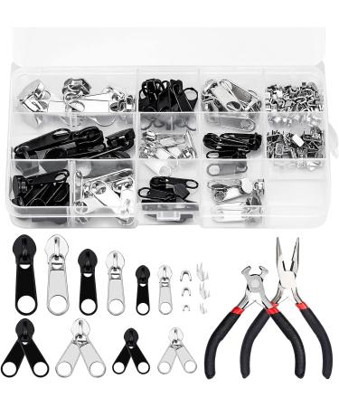 171 Piece Zipper Replacement Set - Repair Kit with Pliers for Jackets Bags Tents & Luggage | International Shipping Available - Buy Online on GoSupps.com