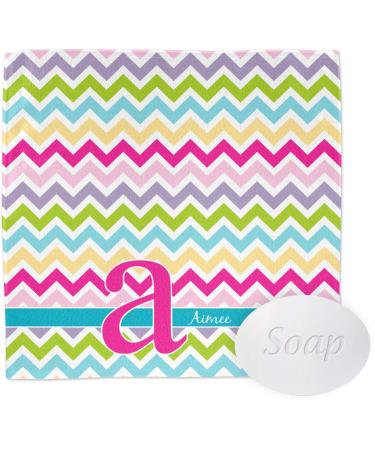 YouCustomizeIt Personalized Colorful Chevron Washcloth