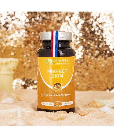 Plastimea Perfect Skin Tanning conditioner and accelerator All skin types BetaCarotene and Burdock PERFECT SKIN 90 Vegan Capsules Nutrimea Made in France - Buy Online on GoSupps.com