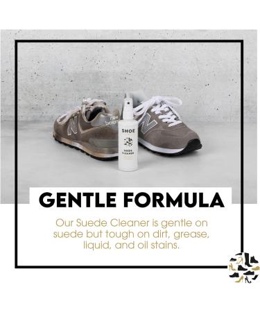 Shoe Clinic Suede Cleaner and Suede Protector 125ml | Deep Cleans & Protects | Use on Dress Shoes Trainers Boots Heels Sandals Suede cleaner and brush - Buy Online on GoSupps.com