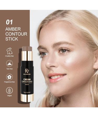 FV Cool Toned Contour Stick Blendable & Long Lasting Cream Contour Stick Highly Pigmented & Smooth Contouring Stick for Face Makeup Waterproof 01 Amber 01 Amber 7.5 g (Pack of 1) - Buy Online on GoSupps.com