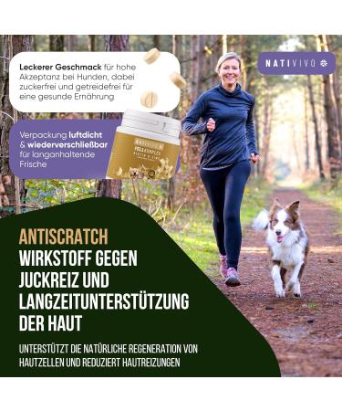 Nativivo Premium Probiotic Biotin+Zinc for Dogs & Cats | 2x50 Tablets | High-Dose Complex for Shiny Fur Hair Loss Relief & Skin Itch Soothing - Buy Online on GoSupps.com