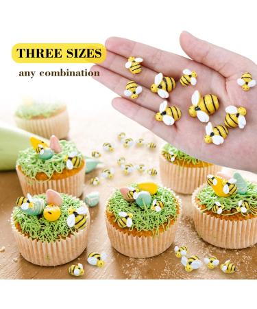 45-Piece Tiny Bees Craft Decoration Set with Storage Box - DIY Party Decor Honey Resin Bee Flatback Embellishments - 0.98 x 0.74 x 0.51 Inches - Buy Online on GoSupps.com