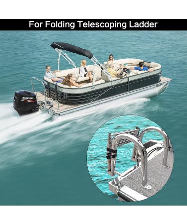 AF ADIFLE 18 Pontoon Boat Ladder Strap with Stainless Steel Snap 2 Pack - UV Resistant & Extra Durable (Black) - Buy Online on GoSupps.com
