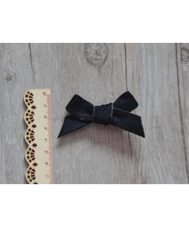 PrettyBoutique Pair of 3 Inches Velvet Ribbon Pigtails Hair Ties Bobbles Elastics (Red) - Buy Online on GoSupps.com