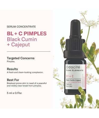 Odacit Acne Serum Concentrate - Purifying Facial Oil for Pimples - With Black Cumin & Cajeput - 0.17 Fl. Oz - Buy Online on GoSupps.com