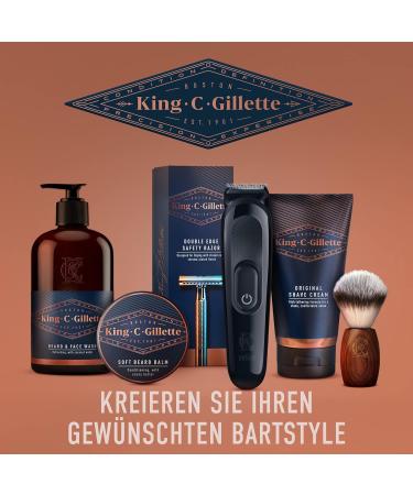 King C. Gillette Bartpflege Original Rasier Cream (175 ml) - Moisturizing Shaving Cream for Sensitive Skin | Premium Men's Grooming Gift - Buy Online on GoSupps.com