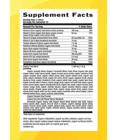 Country Life Realfood Organics Men's Daily Nutrition - 120 Easy-to-Swallow Tablets - Buy Online on GoSupps.com