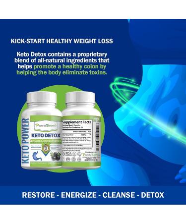 Power By Naturals Keto Detox Pills for Ketogenic Diet - Weight Loss & Bloating Relief - 60 Pills - Buy Online on GoSupps.com