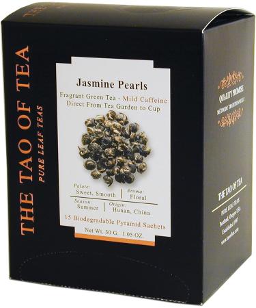 The Tao of Tea Jasmine Pearls Bo te de 15 sachets pyramides 1 05 onces - Buy Online on GoSupps.com