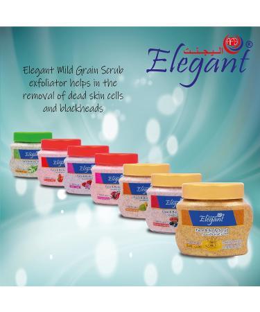 Elegant Exfoliating Body Scrub 500ML - Sweet Strawberry - The Ultimate Exfoliating Body Scrub for Healthy and Smooth Skin - Moisturizing Cleansing and Refreshing - Removes Dead Skin Cells - Buy Online on GoSupps.com