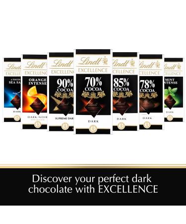Lindt Excellence 85% Cocoa Dark Chocolate - 100g | Vegan Bitter Chocolate Gift | Intense Cocoa Flavor - Buy Online on GoSupps.com