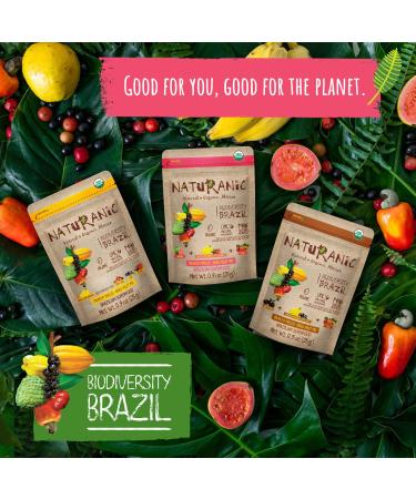 Naturanic Freeze Dried Fruit Variety Pack - Jabuticaba, Banana, A a & Cashew - 100% Natural & Organic - No Sugar Added - Gluten Free, Vegan, Non-GMO - 0.9oz (Pack of 3) - Buy Online on GoSupps.com
