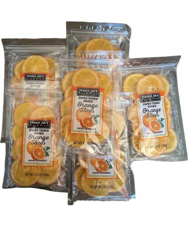 Trader Joe's Sweetened Dried Orange Slices (Pack of 6) 5.3 Ounce (Pack of 6)