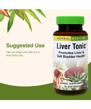 Herbs Etc. Liver Tonic - Gallbladder Health Supplement with Herbal Formula - Aid Overall Liver Health with Milk Thistle Schisandra & Oregon Grape - Support a Healthy Liver - 60 Softgels - Buy Online on GoSupps.com