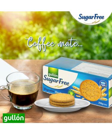 Gullon Sugar Free Maria 400g - No Sugar Added | Source OF Fiber | Product From Spain | English Marie - Brilliant For Dunking (Sugar Free Maria 400g 3 Pack) Sugar Free Maria 400g 3 Pack - Buy Online on GoSupps.com