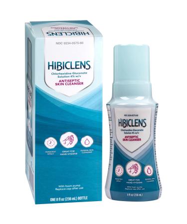 Hibiclens Antimicrobial and Antiseptic Soap and Skin Cleanser 8 oz with Foaming Pump for Home and Hospital 4% CHG
