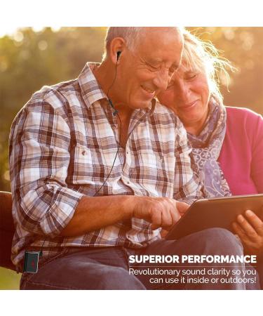 Personal Sound Amplifier - 50dB Audio Hearing & Voice Enhancer, Portable Pocket Device, Up to 100 Feet Range - Buy Online on GoSupps.com