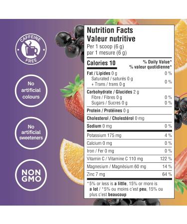 Organika Electrolytes Defence with Elderberry and Echinacea- Citrus Berry - Immune System Support Sugar Free Hydration and Electrolyte Replenishment- 180g - Buy Online on GoSupps.com