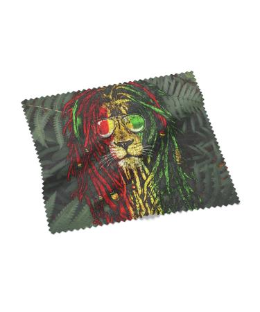 Urban Backwoods Rastafari Lion I Microfiber Cloth Glasses Cleaning Cloth