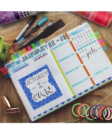 KOVANO Washi Tape Set - 60 Rolls Decorative Masking Tape for DIY Crafts & Scrapbooking - 328yd Total - Ideal for Bullet Journals, Gift Wrapping, Party Decor & Planners - Buy Online on GoSupps.com