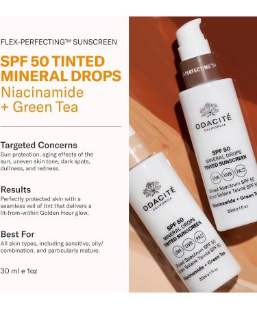 Odacite SPF50 Flex-Perfecting Mineral Drops Tinted Sunscreen 30ml Three - Buy Online on GoSupps.com