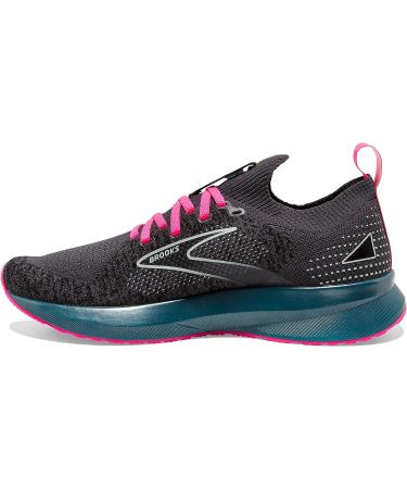 Brooks Womens Levitate StealthFit 5 Running Shoe Black/Blue/Pink - Size 8.5 - Buy Online on GoSupps.com