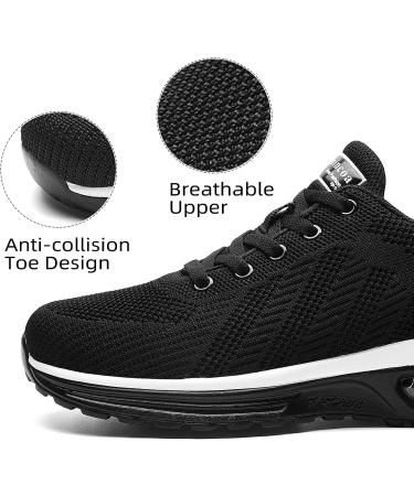 Lamincoa Women's Air Running Shoes - Lightweight Sneakers with Air Cushion for Walking and Tennis - Size 9, Black - Buy Online on GoSupps.com