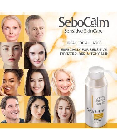 SeboCalm Nighttime Anti Aging Night Cream | Hydrating Firming Moisturizer | Hypoallergenic Skincare for Sensitive Skin - Buy Online on GoSupps.com