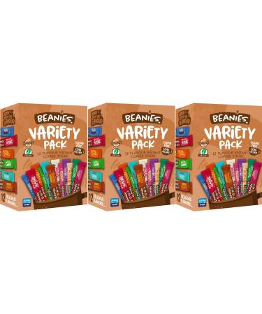Beanies Variety Assorted Flavoured Instant Coffee Sticks 3 Pack (36 Sticks)