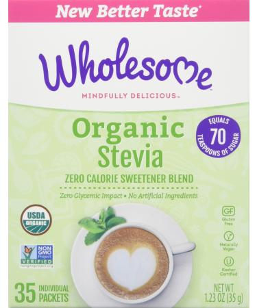 Wholesome Sweeteners Organic Stevia, 35-Count Package (Pack of 6) 210 Count (Pack of 1)