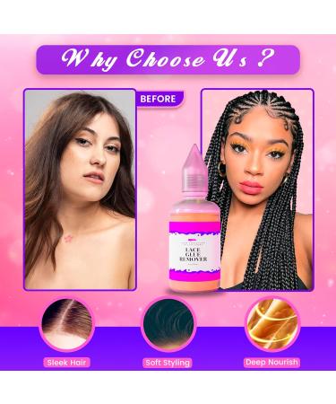 H A C Lace Glue Remover | Fast-Acting Bond Release & Residue Solution for Wigs Extensions & Hair Systems - 1 oz (30 ml - Buy Online on GoSupps.com