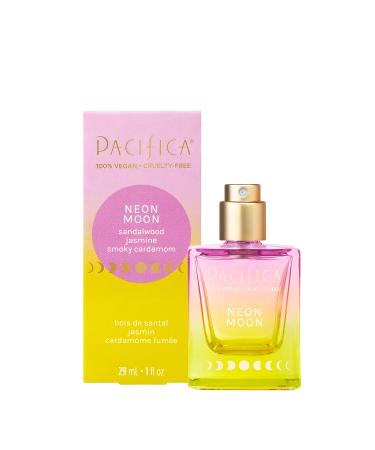 Pacifica Beauty Neon Moon Spray Perfume Fragrances Energetic Sandalwood Jasmine Smoky Cardamon Spray Perfume Clean Perfume Parfum Eau de Toilette Vegan 1 fl oz (1 Count) Neon Moon 1 Fl Oz (Pack of 1)