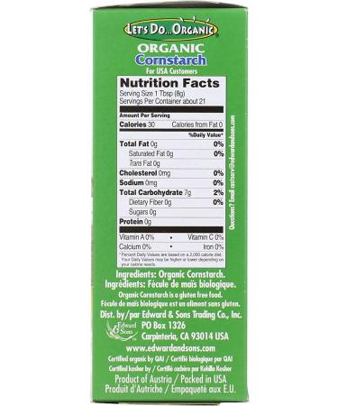 Let's Do Organic Cornstarch (6 oz) by Edward & Sons | Premium Quality Cornstarch - Buy Online on GoSupps.com