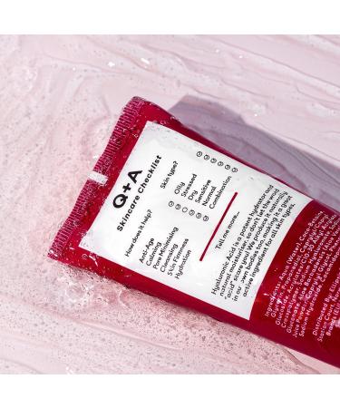 Q+A Hyaluronic Acid Hydrating Cleanser - Gentle & Smoothing Cleanser for Skin Moisturization (125ml) - Buy Online on GoSupps.com