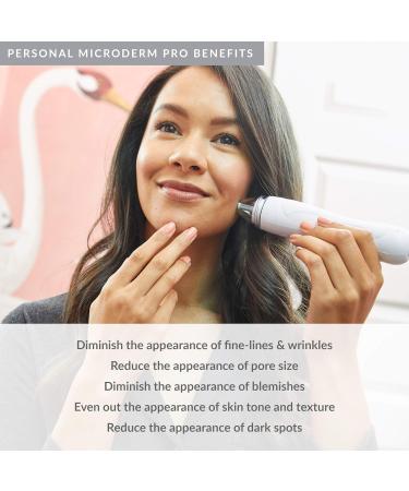 PMD Beauty Personal Microderm Pro - White | 400g | Best Microdermabrasion Device for Glowing Skin | International Shipping Available - Buy Online on GoSupps.com